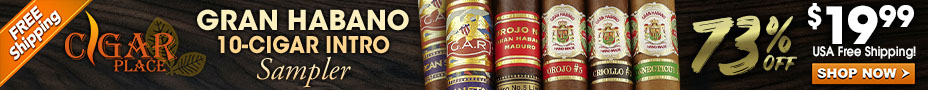 Digital Ad Banner, Cigar Place Gran Habano Sampler, Cigar Press Magazine